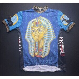 Primal Wear Egyptian Pharaoh Short Sleeve Cycling Jersey King of the Hill Sz XL
